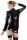 Latex Damen Hemd Zip schwarz S - 2XL