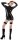 Latex Damen Hemd Zip schwarz S - 2XL