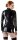 Latex Damen Hemd Zip schwarz S - 2XL