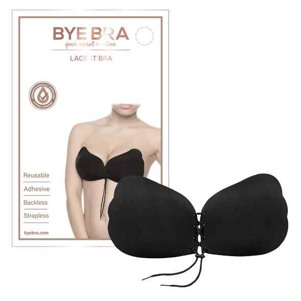 Bye Bra Lace-It Bra Black Cup A - D
