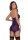 Microfiber & Mesh Garter Slip Plum One Size - Queen Size