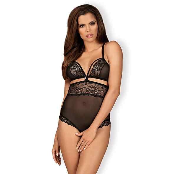 Obsessive Teddy Open Crotch Black&nbsp;S/M - L/XL