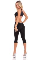 Eingeschnittener Catsuit mit einer Schulter schwarz S - 4XL