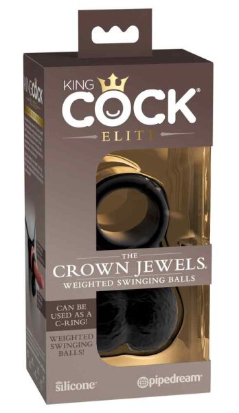 King Cock Elite The Crown Jewels Weighted Swinging Balls