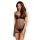 Obsessive Redella Chemise & Thong Black S/M - L/XL