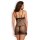 Obsessive Redella Chemise & Thong Black S/M - L/XL