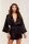 All Satin Robe Black One Size - Queen Size