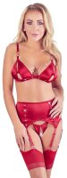 BH-Strapsset Satin rot S - XL
