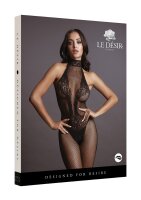 Fishnet And Lace Bodystocking Black One Size - Queen Size