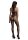 Fishnet And Lace Bodystocking Black One Size - Queen Size