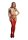 Strapsstr&uuml;mpfe und glitzerne Nippel Sticker rot One Size - Queen Size