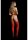 Strapsstr&uuml;mpfe und glitzerne Nippel Sticker rot One Size - Queen Size