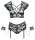 Cottelli Collection BH Set Bondage XL - 4XL