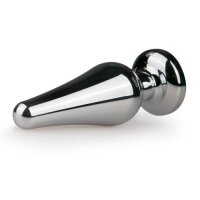 Metal Butt Plug No. 11 Silver/Pink 3,7 cm