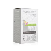 Metal Butt Plug No. 7 Silver/Clear