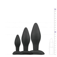 Black Silicone Buttplug Set