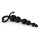 Black Anal Beads Heart Handle