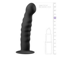 Silicone Suction Cup Dildo Black