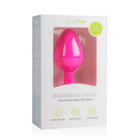 Diamond Plug Medium Pink 3,3 cm