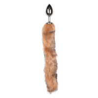 Fox Tail Plug No. 3 Silver 3,4 cm