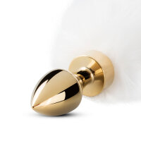 Fox Tail Plug No. 13 Gold/White
