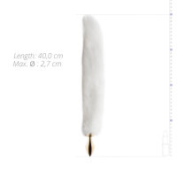 Fox Tail Plug No. 13 Gold/White