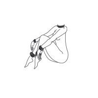 Fetish set with collar, ankl and wrist cuffs