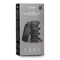 Fetish set with collar, ankl and wrist cuffs