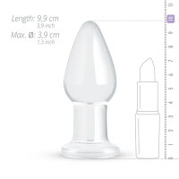Clear Glass Buttplug