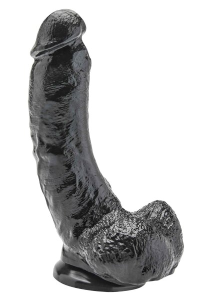 Dildo with Balls Black 20.5cm