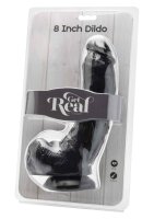 Dildo with Balls Black 20.5cm