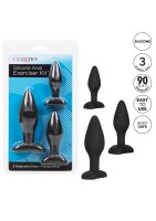 Silicone Anal Exerciser Kit Black