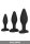 Silicone Anal Exerciser Kit Black