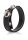 Leather 3-Snap Ring Black