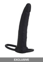 Silicone Dual Penetrator Black