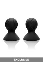 Silicone Pro Nipple Suckers Black