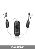 Vibrating Nipple Clamps Black