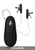 Vibrating Heated Nipple Teaser Black