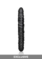 Veined Double Dong 12 inch Black