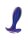 The Brave Vibrating Anal Plug Blue Metallic