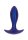 The Brave Vibrating Anal Plug Blue Metallic