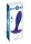 The Brave Vibrating Anal Plug Blue Metallic