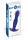 The Stout Inflating Vibrating Plug Blue Metallic