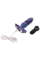 The Tough Thrusting Vibrating Plug Blue Metallic