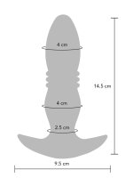 The Tough Thrusting Vibrating Plug Blue Metallic