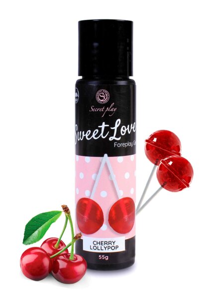 Sweet Love Foreplay Gel Cherry Lollipop - 55 g