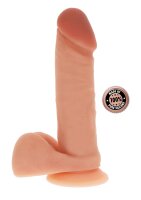 Silicone Dildo 8 Inch w Balls Skin