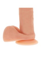Silicone Dildo 8 Inch w Balls Skin