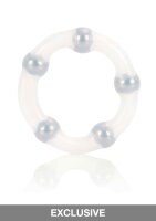 Metallic Bead Ring Transparent