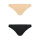 Bye Bra - Invisible Brazilian Nude + Black S